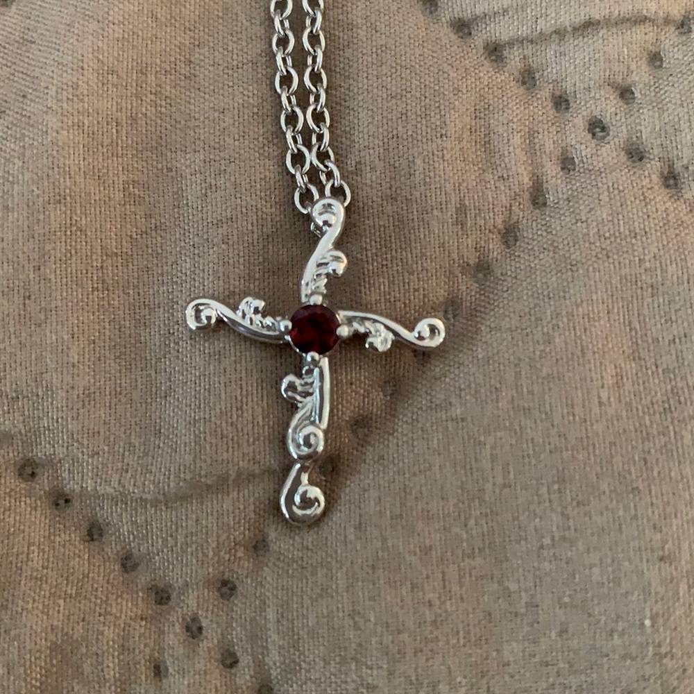 Carolyn Pollack cross necklace